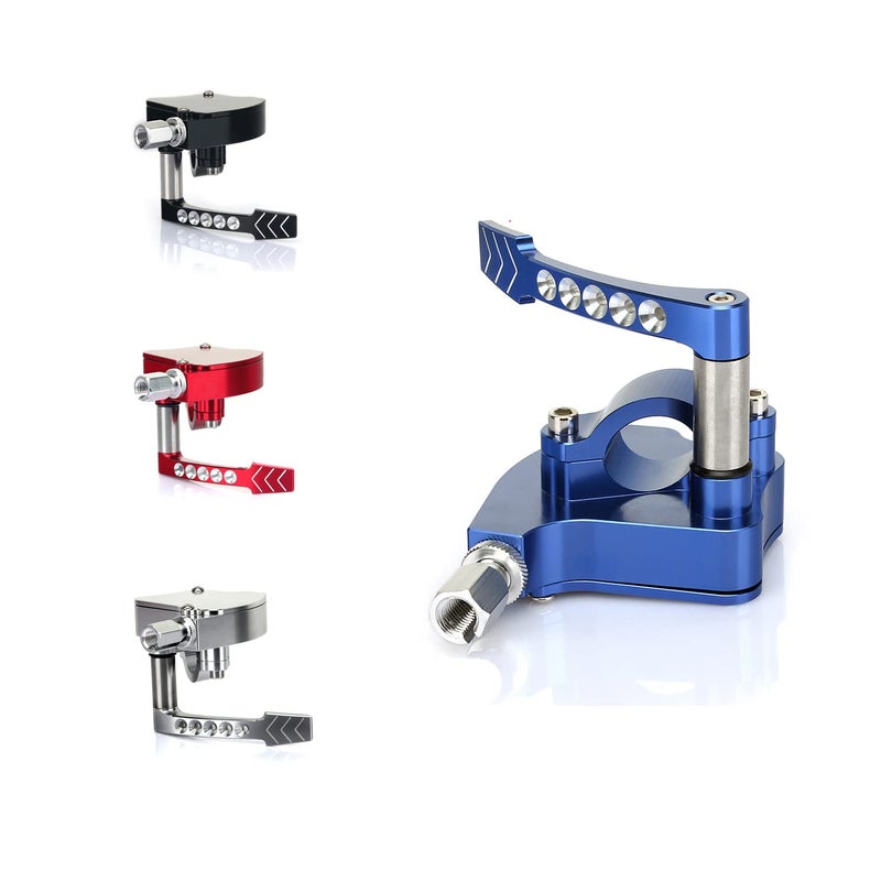 TARAZON Universal Billet CNC 7/8" ATV Throttle Lever Thumb Controller Thumb Throttle Assembly, for Yamaha, for Suzuki, for Polaris, for Can-Am, for Kawasaki, for Honda, for Arctic Cat, for KYMCO, Blue - Image 1